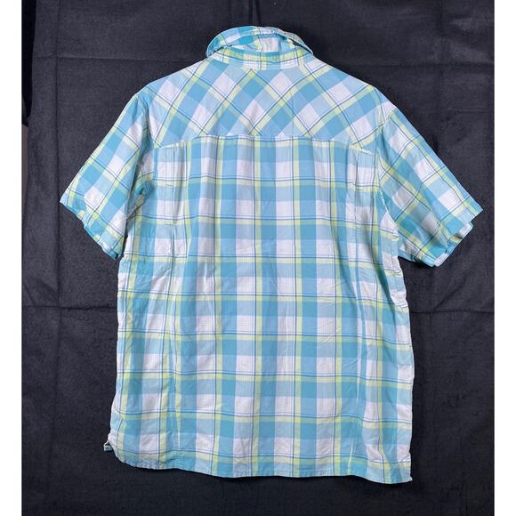 Columbia Mens Shirt Multi Plaid Omni-Shade Sun Protection Button Up Large - Picture 10 of 13